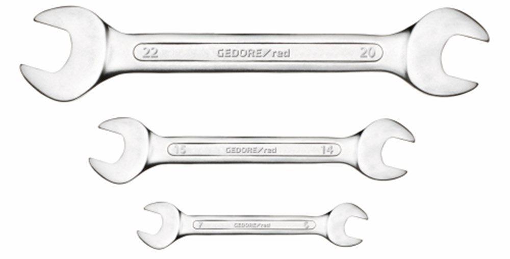 Gedore red Doppelmaulschlüssel set 8-teilig 6-22 mm