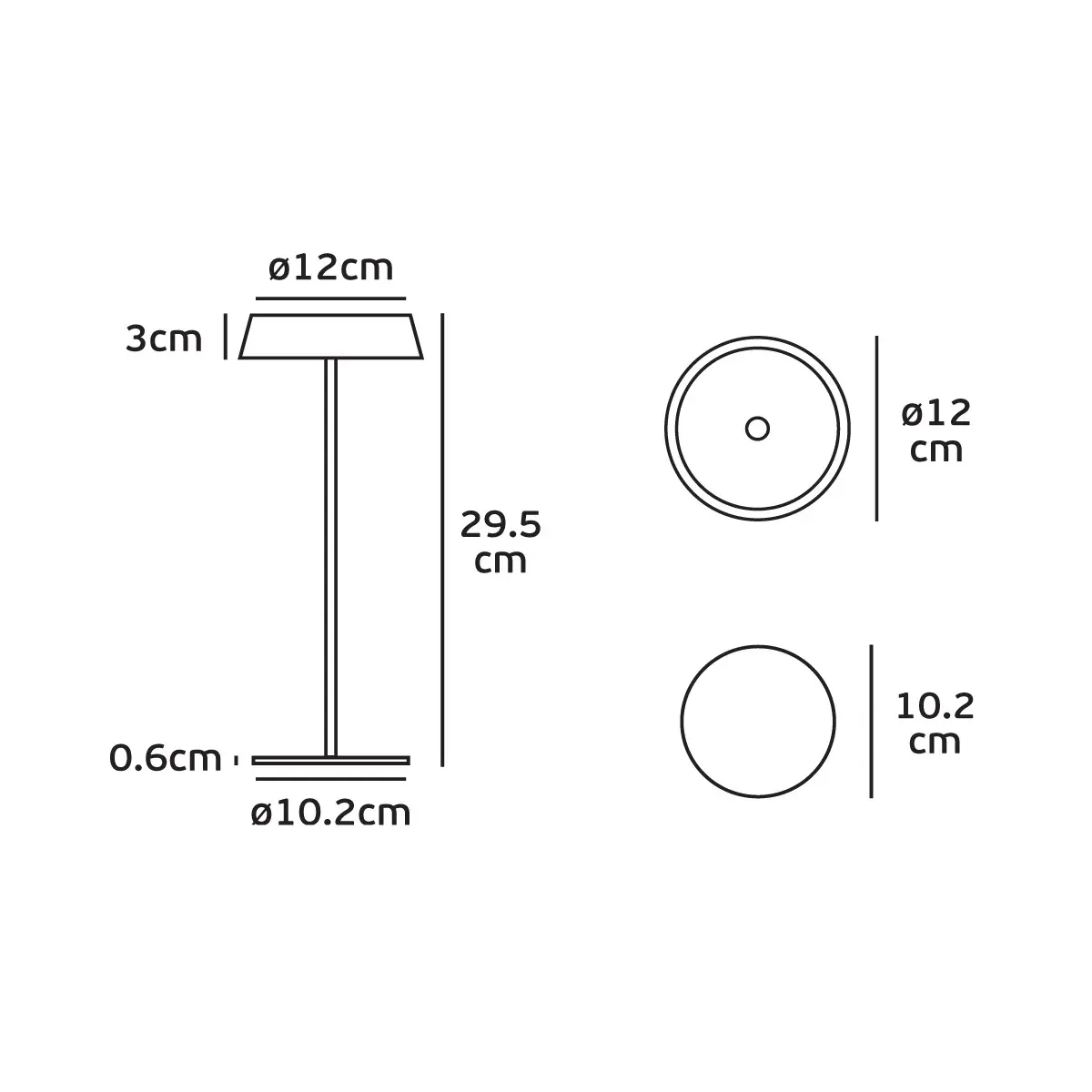 LED Akku Tischleuchte STEFANOS weiß | schwarz | rost – Bild 7