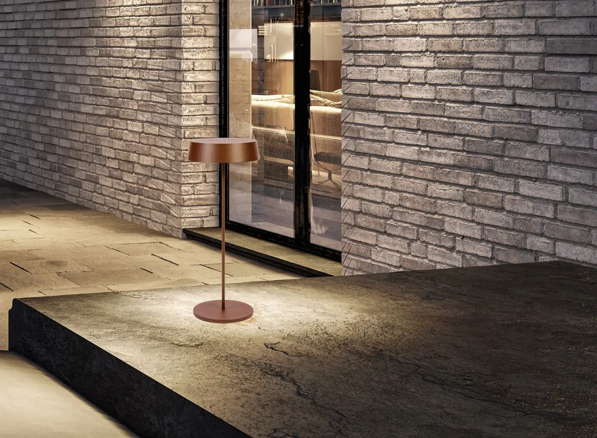 LED Akku Tischleuchte STEFANOS weiß | schwarz | rost – Bild 5