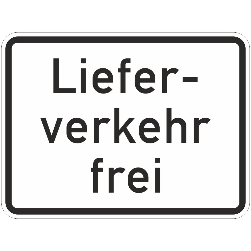 Verkehrszeichen 1026-35 Lieferverkehr frei
