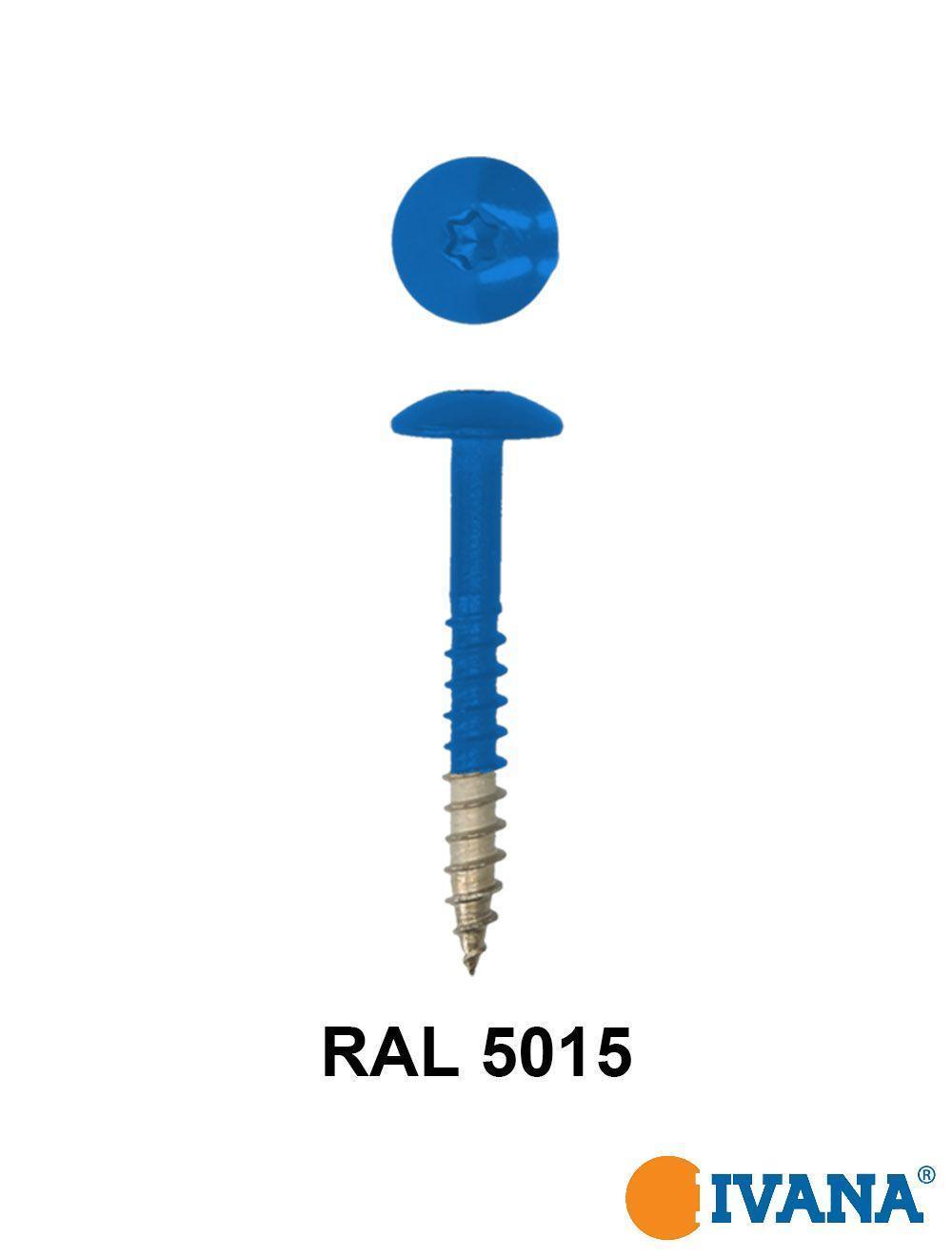 Ivana HPL-Blechschrauben trespa© Edelstahl rostfrei A2 mit TORX TX-20 bit runder Kopf 12 x 38 mm 100 Stück – Bild 2