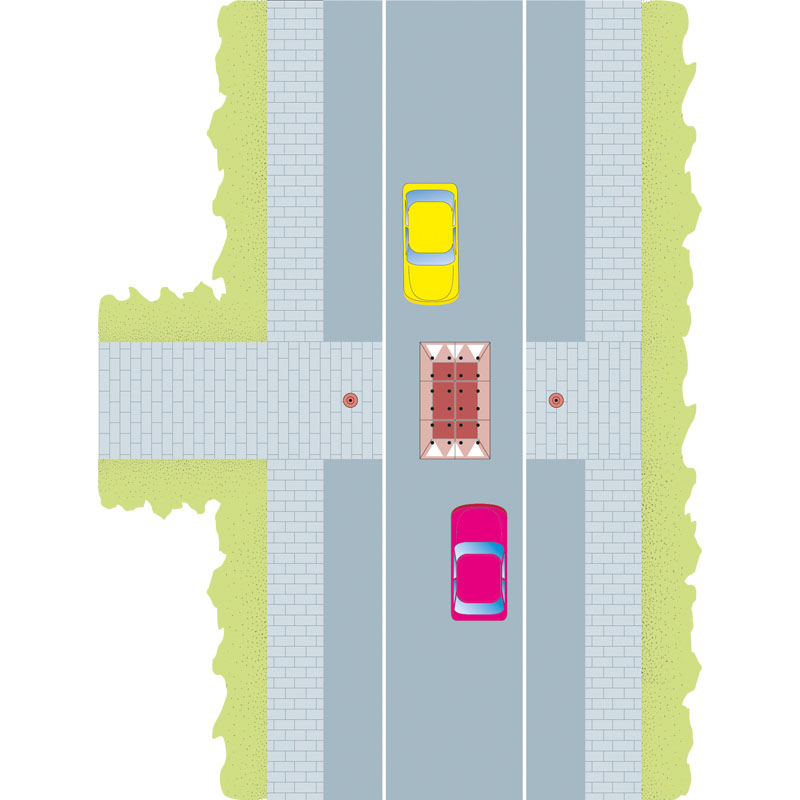 Berliner Kissen EU GAMMA Moravia, Höhe 65 mm, 10-30 km/h – Bild 6