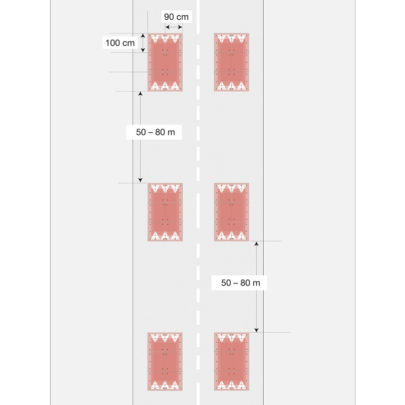 Berliner Kissen EU GAMMA Moravia, Höhe 65 mm, 10-30 km/h – Bild 9