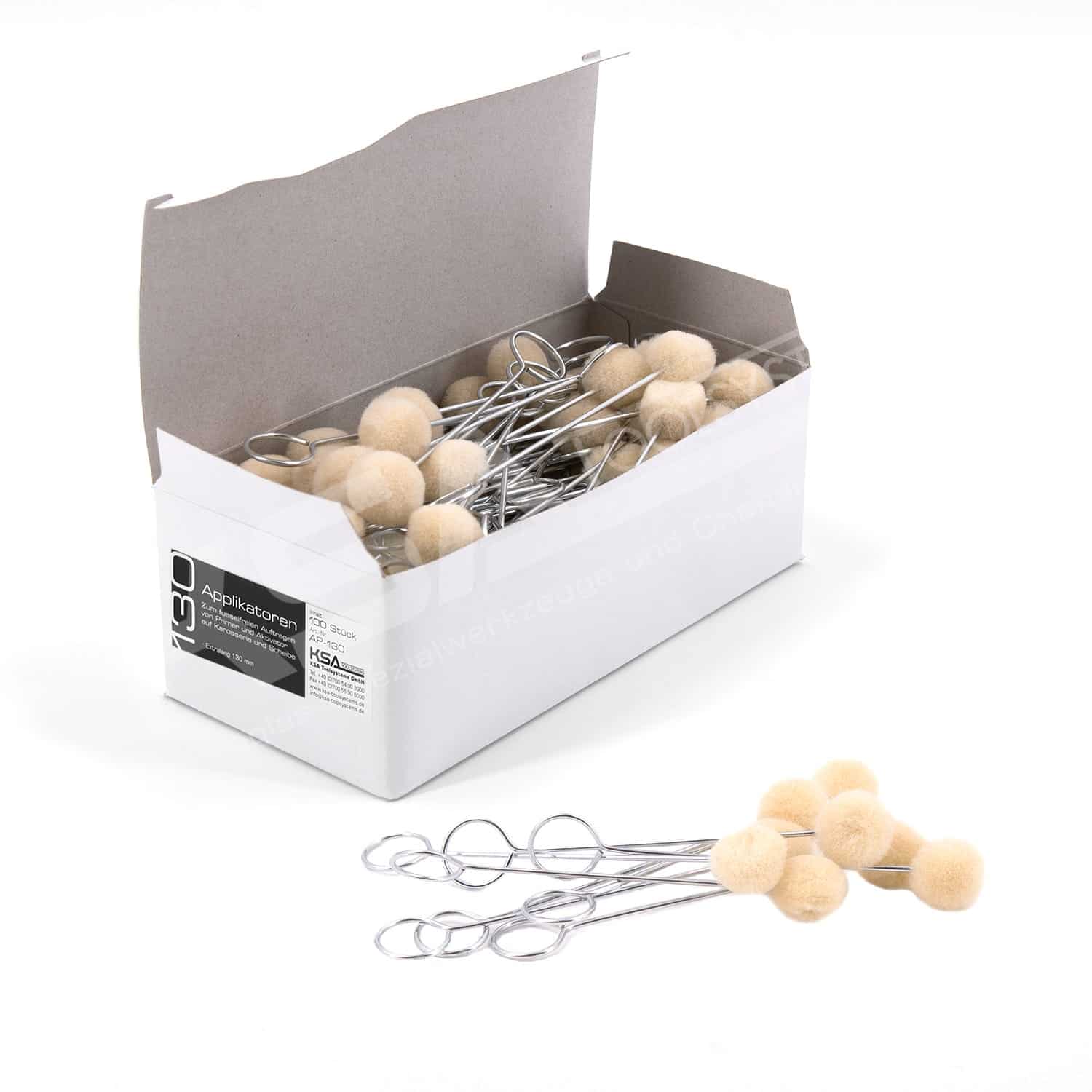 Applikatoren, 130 mm, Packung zu 100 Stück
