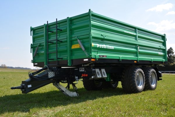 Traktoranhänger, WÖZ Anhänger, A130 oder A130L mit 13000 kg Gesamtgewicht, starker Tandem-Dreiseitenkipper, 3S-Kipper, diverse Modelle, Zweiachser, Kipper, Kippanhänger für Traktoren, diverse Ausführungen – Bild 4