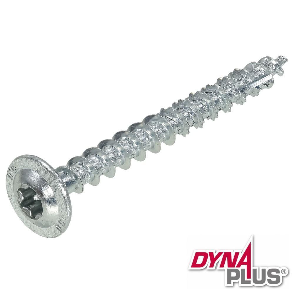 Dynaplus Konstruktionsschraube verzinkt TORX TX-40 Senkkopf 8 x 40 mm 100 Stück