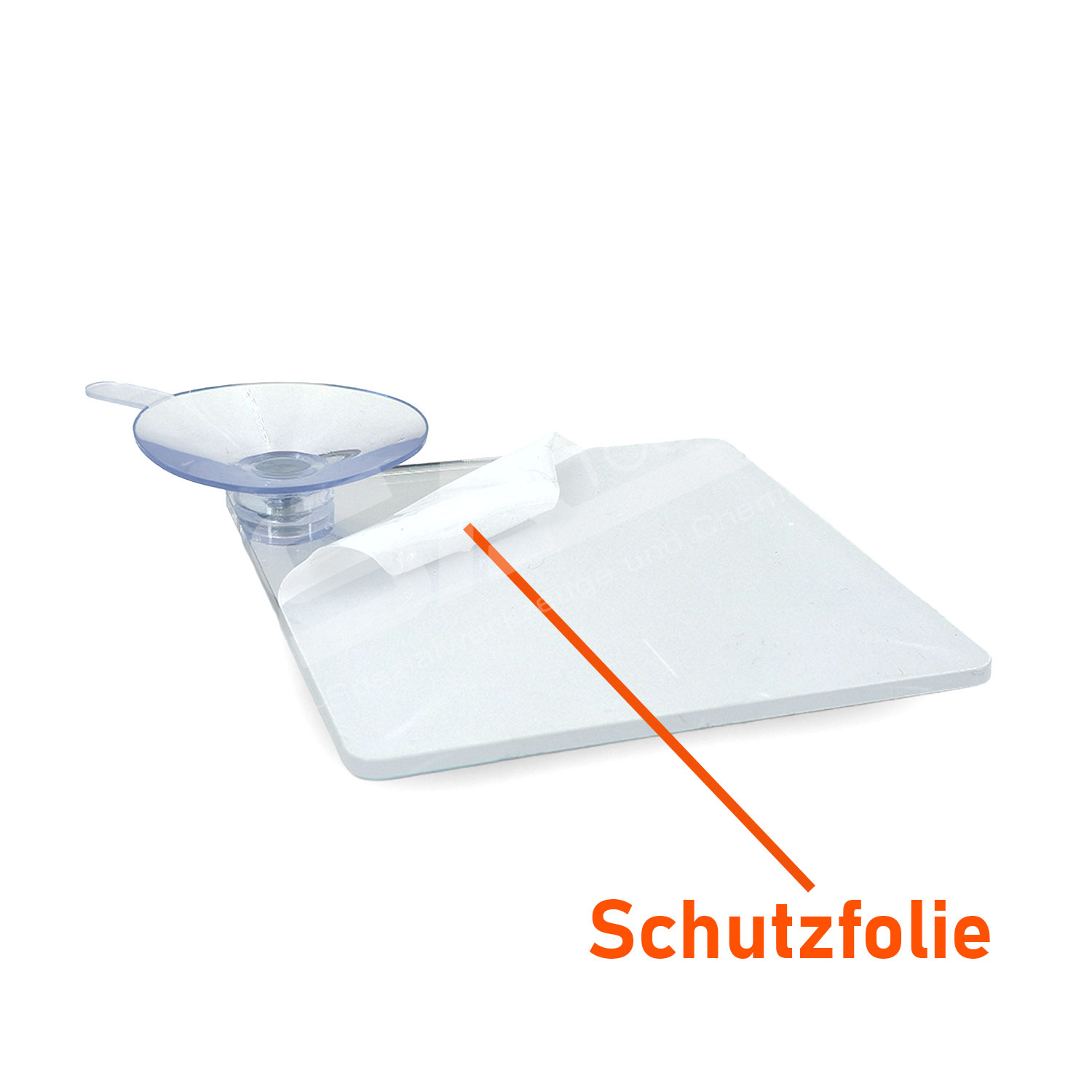 10×10 cm Inspektionsspiegel für Steinschlagreparatur– Kontrollspiegel mit Saugnapf & Abziehlasche, quadratisch – Bild 4