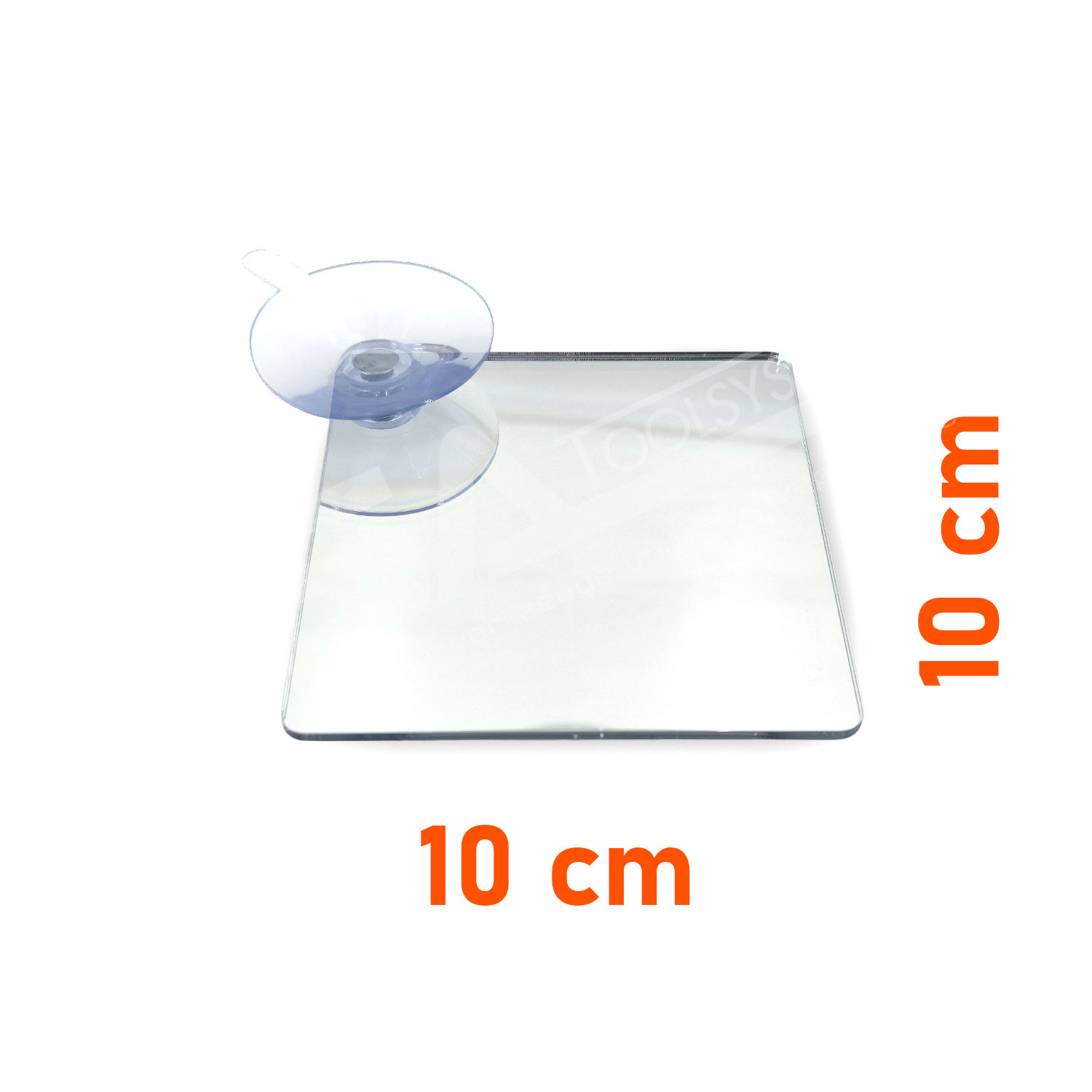 10×10 cm Inspektionsspiegel für Steinschlagreparatur– Kontrollspiegel mit Saugnapf & Abziehlasche, quadratisch – Bild 5
