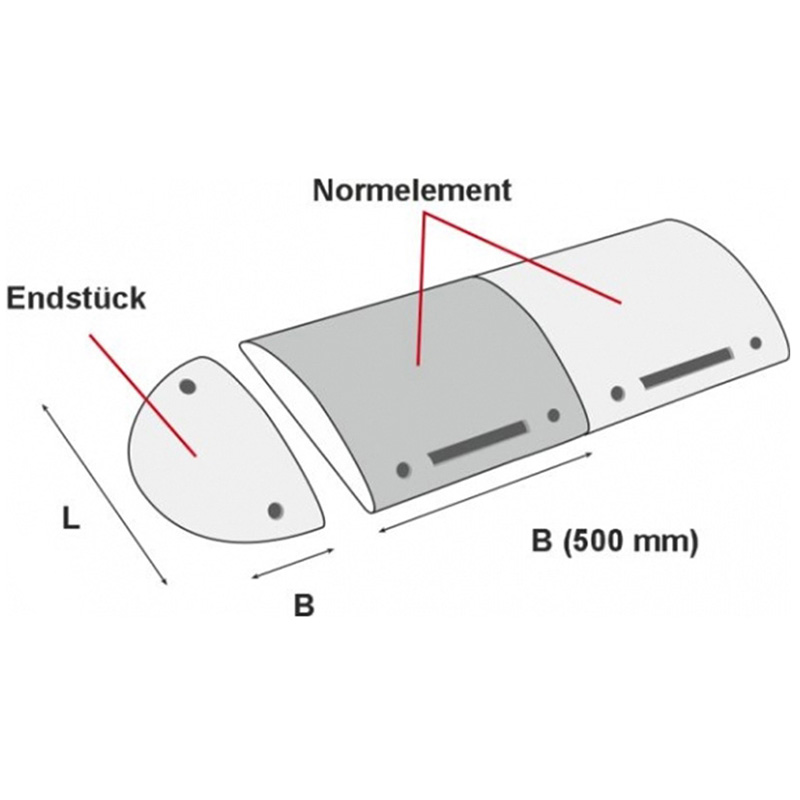 Fahrbahnschwelle TOPSTOP Recycling 30-RE Moravia, Höhe 30 mm, 20-30 km/h – Bild 7