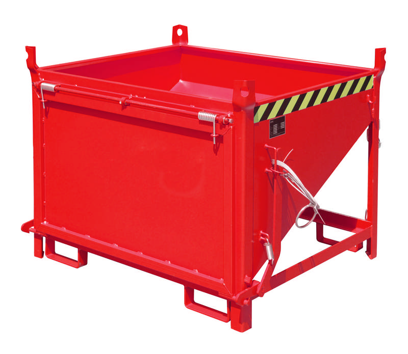 Silobehälter Typ SGK 50, stirnseitige Entleerung über Zugseil, 0,5m3 Fassungsvermögen – Bild 3