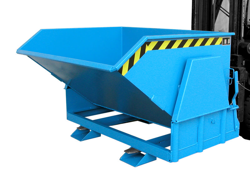 Kippbehälter Typ BK, Kippen per Seilzug, Fassungsvermögen 1,2m³ – Bild 4