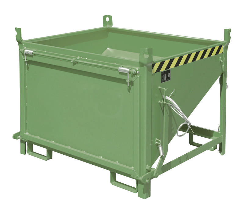 Silobehälter Typ SGK 50, stirnseitige Entleerung über Zugseil, 0,5m3 Fassungsvermögen – Bild 5