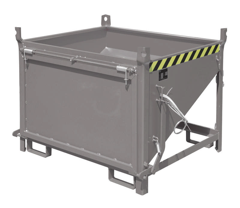 Silobehälter Typ SGK 50, stirnseitige Entleerung über Zugseil, 0,5m3 Fassungsvermögen – Bild 6