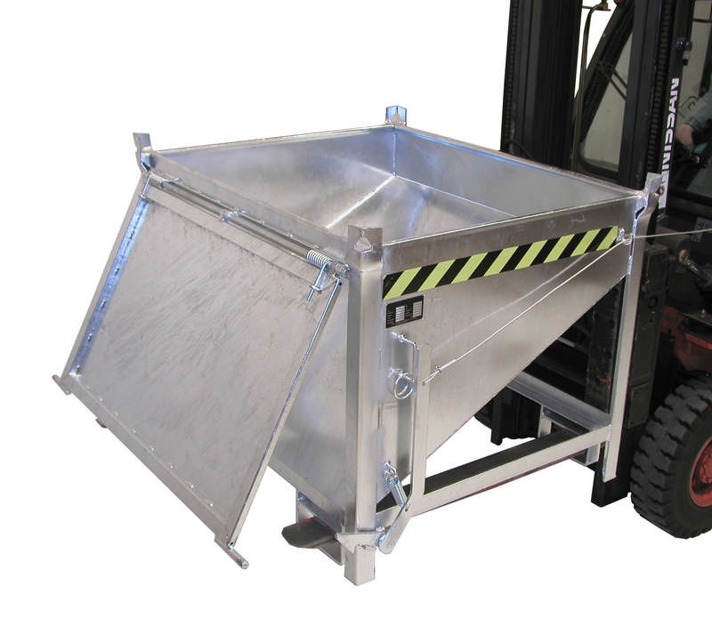 Silobehälter Typ SGK 50, stirnseitige Entleerung über Zugseil, 0,5m3 Fassungsvermögen – Bild 7