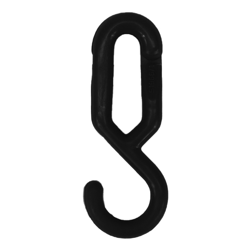 Hakenglied aus Kunststoff 8 mm für Absperrketten, rot, weiß, gelb oder schwarz – Bild 5