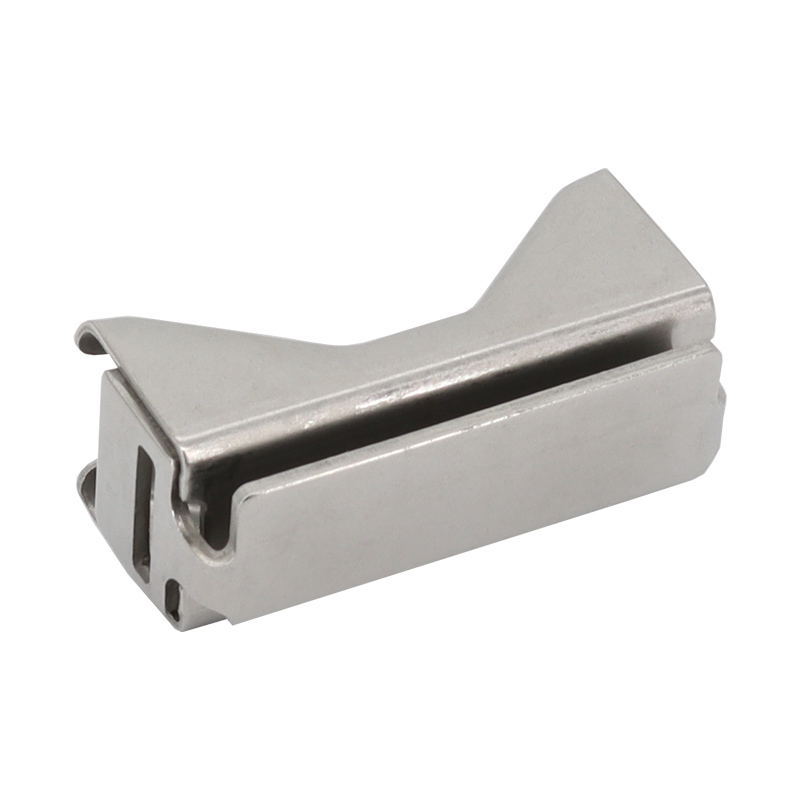 Klemmbandschelle aus Edelstahl für Randform- und Alformschilder, zweiteilig, 70 mm Breite