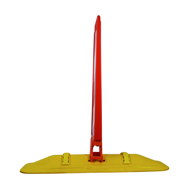 Leitboy Fußplatte L54 horizont, für alle Leitboys & Poller, 1000 x 280 mm, gelb & weiß – Bild 6