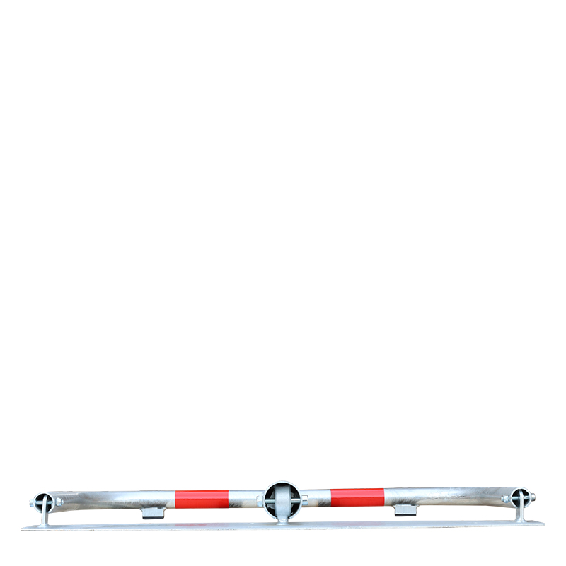 Parkplatzsperre umlegbar mit Bodenplatte und Profilzylinderschloss, 800 mm Breite – Bild 6