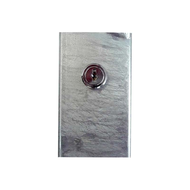 Parkplatzsperre umlegbar mit Rundrohrbügeln, Rundzylinderschloss, Stahlrohr – Bild 4