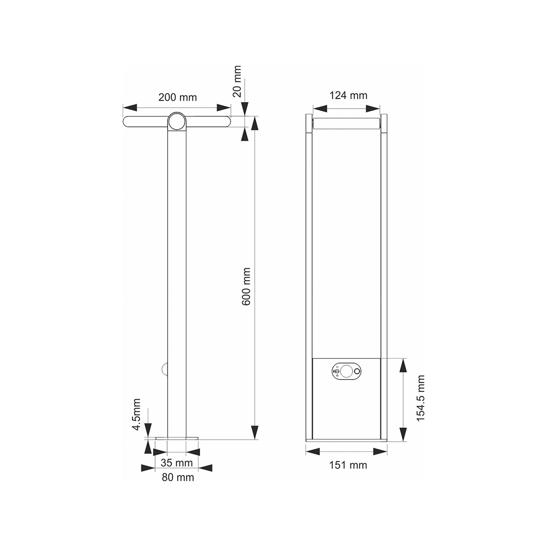 Popa Solar Sensor Stehleuchte IP54 – Bild 4