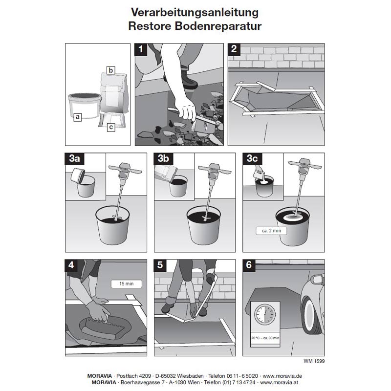 Restore Bodenreparatur von Moravia für Beton, Asphalt und Estrich – Bild 5