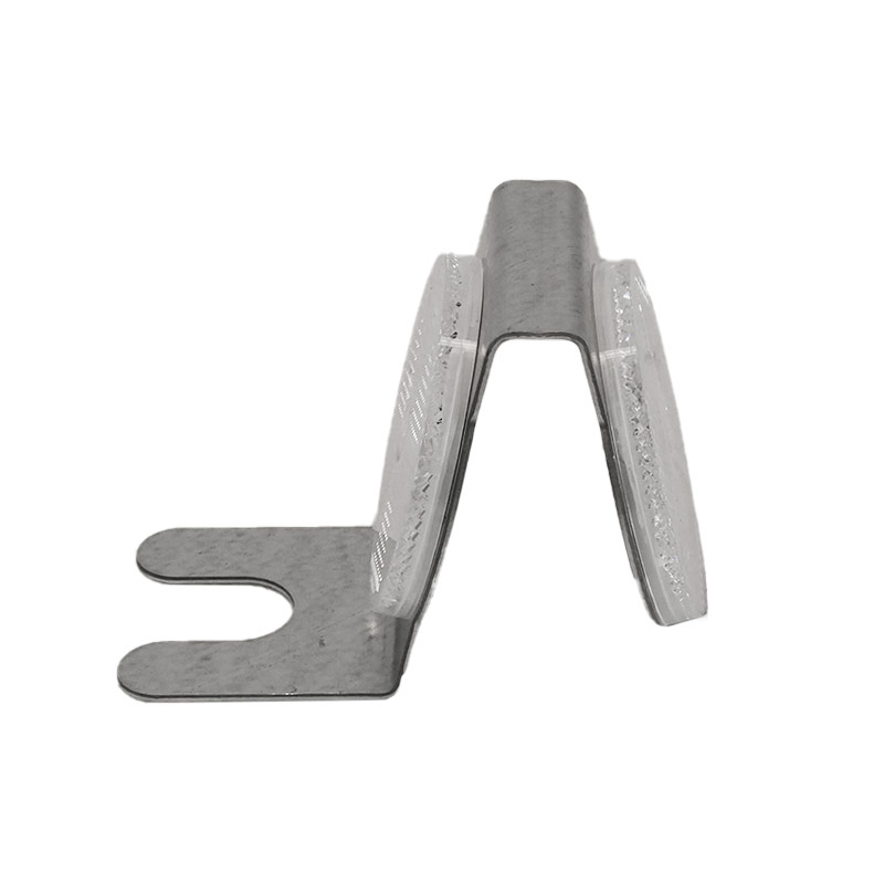 Schutzplanken-Reflektoren Ø 60 mm mit Metallhalterung, in Rot und Weiß, doppelseitig – Bild 3