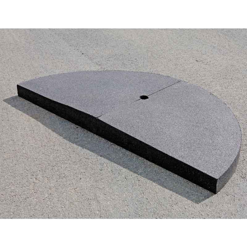 Verkehrsinsel Gamma aus Gummigranulat, 2 Innenteile mit Ø 60 mm Aussparung, 1 Außenring – Bild 8